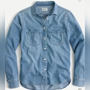 J. Crew Everyday Chambray Shirt Size 14 NWT